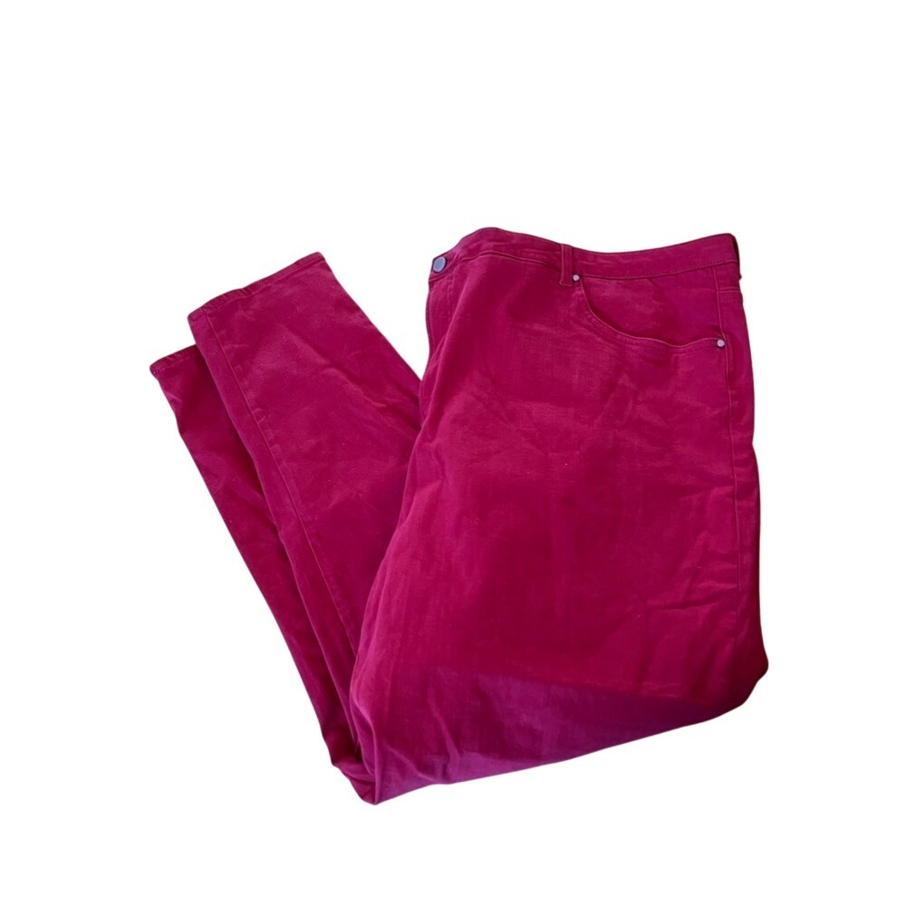 NWT‎ Universal Standard Seine high rise scooter red jeans stretch comfort plus